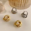 ADO 925 Sterling Silver Round Smooth Surface Stud Earrings Engagement Wedding Luxury Elegant Jewelry For Woman Wholesale Jewellery