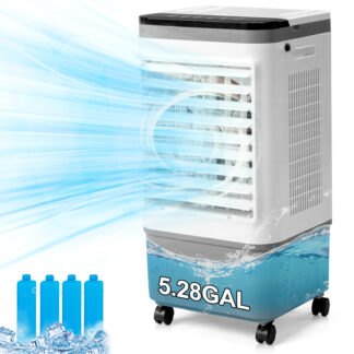 ELA  American Specification, Evaporative Air Cooler, Fan, Cooling And Humidification 3-in-1, 12-hour Timer