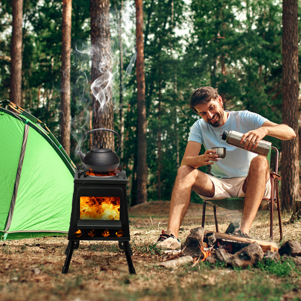 ELA 36x36x46.5cm Wood Camping Stove - Image 8