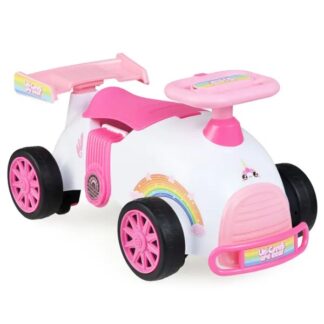 ELA Kids Ride-On Sliding Car With Music Function, 3 Themes Sit-and-Scoot Toy For 19-36 Months (Unicorn)