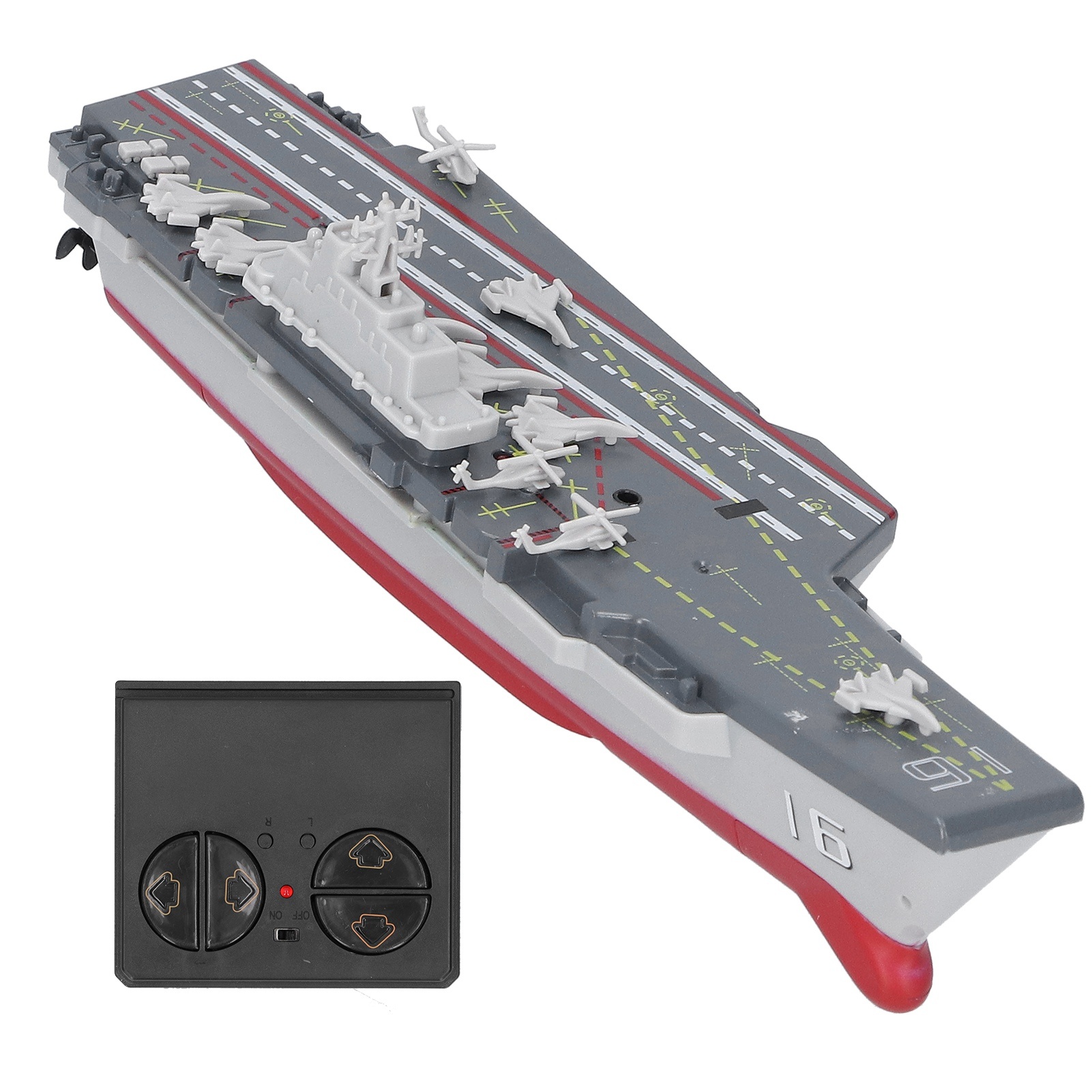 ELA 2.4G Wireless Remote Control Aircraft Carrier Simulation RC Children Plastic Boat Toy - Image 3