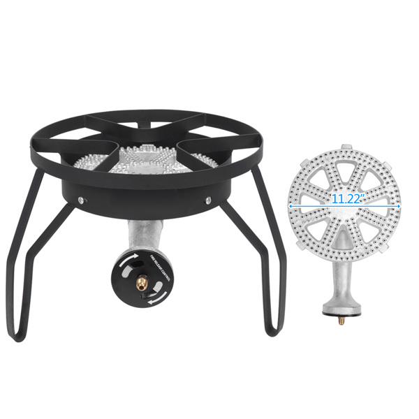 ELA Ey31-54 Outdoor Furnace Round Furnace 20W BTU Head Diameter 26cm With 1.2m Leather Tube With 0-20psig High Pressure Valve - Image 10