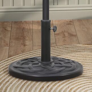 ELA  Garden Patio Umbrella Base, Outdoor Market Umbrella Stand, Backyard Umbrella Weight In Black 27lbs  Shipment From Walmart