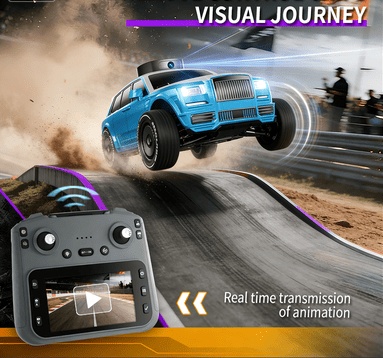 ELA X11-4.3-inch Screen-Controlled Dual-Battery Remote Control Car, Real-Time Video Transmission, High-Speed Drifting Racing Car, Universal Off-Road Remote Control Car, Best Gift Choice - Image 3