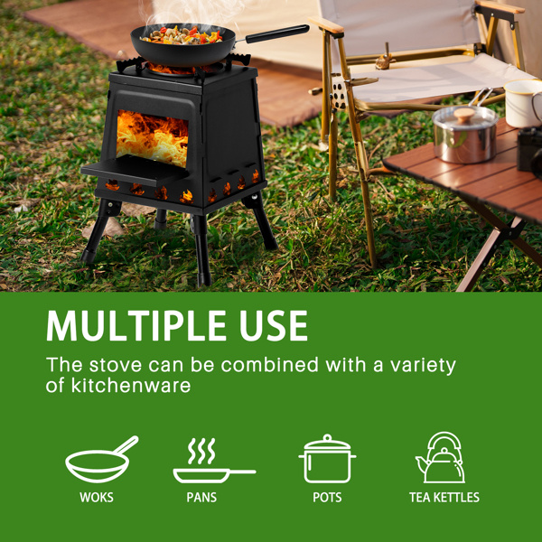 ELA 36x36x46.5cm Wood Camping Stove - Image 6