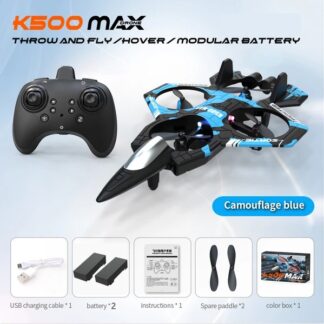 ELA  A Set Of Four-rotor Drone Fighter Jets, Equipped With A Remote Control, Featuring One-key Takeoff/landing, 360° Flipping And Hovering, And Speed Switching Functions, Suitable As A Gift.