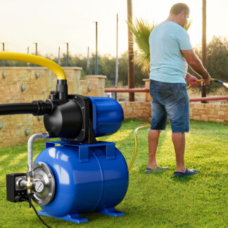 ELA 1200 W Garden Water Pump Shallow Well Pressurized Irrigation-Blue
