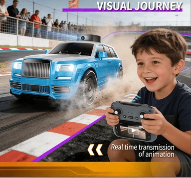 ELA X11-4.3-inch Screen-Controlled Dual-Battery Remote Control Car, Real-Time Video Transmission, High-Speed Drifting Racing Car, Universal Off-Road Remote Control Car, Best Gift Choice - Image 2