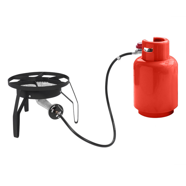 ELA Ey31-54 Outdoor Furnace Round Furnace 20W BTU Head Diameter 26cm With 1.2m Leather Tube With 0-20psig High Pressure Valve - Image 5