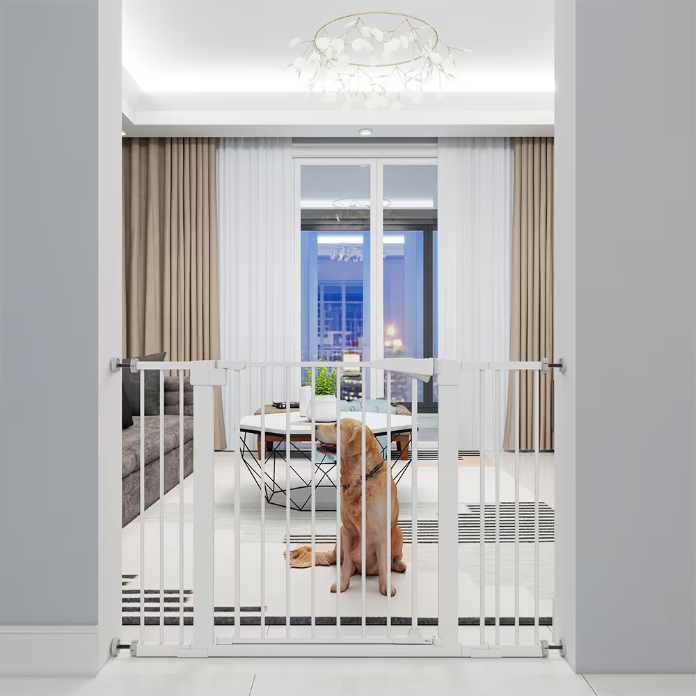 ELA High White Child Safety Gate For Baby Door Barrier With Extensions - Image 8